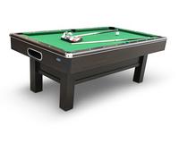 Gamesson Cambridge 7 Ft Pool Table - 110kg, Brown/Green | Elegant Wood Finish & Green Felt | Automatic Ball Return | Perfect for Pubs & Games Rooms | Classic Design | Billiards & Pool