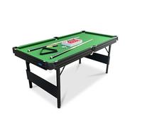 Gamesson Crucible Folding Snooker Table - 6' | Engineered Wood, Alloy Steel Frame | Green Felt Playing Surface | 184x93x82cm | Easy Setup & Portable | Ideal for Home & Clubs | Billiards & Pool