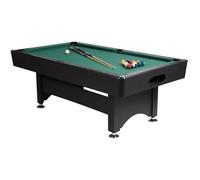 Gamesson Harvard 6 Ft Pool Table - Black/Green | 183 cm x 91 x 78cms | 60 kg | Automatic Ball Return, Traditional Style | Perfect for Indoor Entertainment | Family-Friendly | Billiards & Snooker
