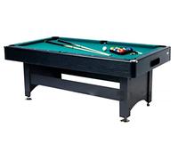 Gamesson Harvard 7 Ft Pool Table - Black/Green | 213cm x 120 x 80 cms | 94 kg | Automatic Ball Return, Traditional Style | Perfect for Indoor Entertainment | Family-Friendly | Billiards & Snooker