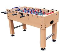 Gamesson Home Table Midfielder Football Set - L4' 6" Engineered Wood | 16mm Telescopic Rods & Leg Levelers | Includes 2 x 36mm Balls | Perfect for Family Foosball Entertainment & Home Use