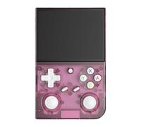 GameSwap G350 Retro Handheld Games Console [BATLEXP] - 3.5 Inch IPS Screen Portable Emulator, 64GB SD Card, RK3326 Quad Core CPU, Dual Analog Sticks, 3200mAh Battery, Supports PS1/N64/DC (Pink)
