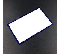 Gametown Replacement Glass Top Upper Screen Frame Lens Cover LCD Screen Protector With Adhesive For New 3DS XL LL 2015 Console Blue