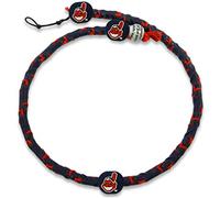 GameWear MLB Cleveland Indians Team Color Frozen Rope Baseball Necklace