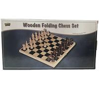 Gamez Galore Folding Chess Wooden Games Set
