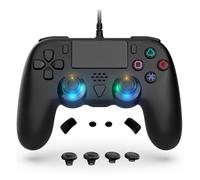 GAMFAMI Wired Controller Compatible with PS5/PS5 Pro/PS5 Slim/PC - Wired Controller with Built-in Advanced Back Buttons Programming/Turbo,with Thumbsticks | 2 High-Rise, 2 Mid-Rise (Black)