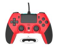 GAMFAMI Wired Controller Gamepad for Playstation 4 with Advanced Programming Buttons Dual Vibration Shock Joystick Gamepad for PS4/PS4 Slim/PS4 Pro and PC (Red)