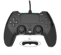 GAMFAMI Wired Controller Gamepad for Playstation 4 with Advanced Programming Buttons Dual Vibration Shock Joystick Gamepad for PS4/PS4 Slim/PS4 Pro and PC (Black)
