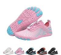 Gamfoam Hike Footwear Barefoot Womens, Lorax Pro Barefoot Shoes, Wide Toe Box Breathable & Non-Slip Barefoot Outdoor Shoes (Color : Pink, Size : 6/6.5)