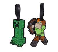 Gaming 2 Pcs Luggage Tag Minecraft Green Set MC00056