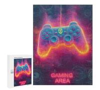 Gaming Area Neon Sign Puzzle 1000 Teile Schwer Puzzle Spielzeug Lernspiel Impossible Herausforderungsspielzeug Für Erwachsene Kinder 500 PCS