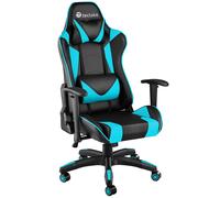 TecTake Gaming Chair Stealth - Black And Azure Blue