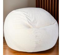 Gaming Bean Bag Cover Only Velvet Material Zipper No Filling Soft Stretch Thickened Easy To Remove Washable Solid Color Beanbags for Teenagers Adult