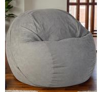 Gaming Bean Bag Cover Only Velvet Material Zipper No Filling Soft Stretch Thickened Easy To Remove Washable Solid Color Beanbags for Teenagers Adult