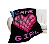 Gaming Blanket Game Gamer Throw Blankets Plush Cozy Flannel Fleece Ultra Soft Fuzzy Party Blanket Gifts for Girls Women Men Boys Kids Bed 50"X40"