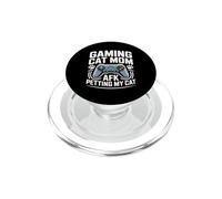 Gaming Cat Mom AFK Petting The Cat Gamer PopSockets PopGrip for MagSafe