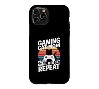 Gaming Cat Mom Pause Game Feed Cat Repeat Case for iPhone 11 Pro