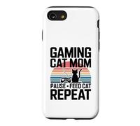 Gaming Cat Mom Pause Game Feed Cat Repeat Case for iPhone SE (2020) / 7/8