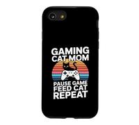 Gaming Cat Mom Pause Game Feed Cat Repeat Case for iPhone SE (2020) / 7/8