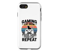 Gaming Cat Mom Pause Game Feed Cat Repeat Case for iPhone SE (2020) / 7/8