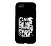 Gaming Cat Mom Pause Game Feed Cat Repeat Case for iPhone SE (2020) / 7/8