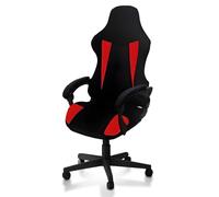 Gaming Chair Cover Slipresistant and Stretchable Removable & Machine Washable Rotating DesignBlackRed Sle 1 Perfect for Gamers and Home Use