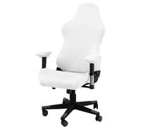 Gaming Chair Covers,Removable Washable Stretch Game Computer Chair Seat Cover,for Armchair Computer Office Boss Slipcover(White)