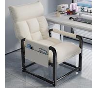 Gaming Chair Ergonomic Home Office Desk Chairs Lazy Sofa with Wheels, Folding Deck Chairs Executive Office Chair Study Chair Backrest Reclinable Desk Seat for Living Room