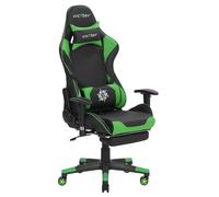 Gaming Chair Faux Leather Green VICTORY