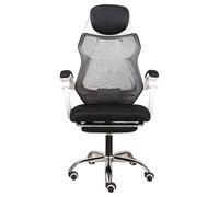 Gaming Chair High Back Office Desk Swivel Chair with Footstool and Linked Armrests Stylish Ergonomic Design Recliner Video Game Chair Work Seat Chair