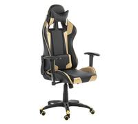 Gaming Chair KNIGHT Faux Leather Gold
