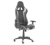 Gaming Chair KNIGHT Faux Leather Silver