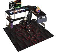 Gaming Chair Mat - 100 x 120 cm Anti-Slip Floor Protector for Hardwood & Carpets