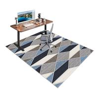 Gaming Chair Mat Carpet, Rectangle Non-slip Back Office Chair Mats For Carpeted Floor, Computer Chair Mat For Gaming Room Office And Home Floors Protectors Multi-Purpose Chair Mat 130 x 140 cm