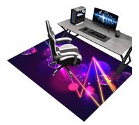 Gaming Chair Mat for Carpet and Hardwood Floor, Desk Chair Mat for Carpets, Floor Mat for Office Chair On Carpet, Floor Protection Mat for Hard Floor, Floor Protector for Rolling Chair 150 x 180 cm