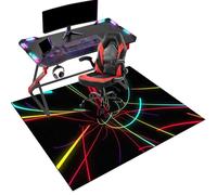 Gaming Chair Mat for Carpet Floor, Office Chair Mat for Hardwood Floors, Desk Chair Mat for Rolling Chair, Low Pile Gaming Floor Mats, Multi-Purpose Carpet Protector for Home Office 130 x 150 cm