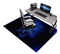 Gaming Chair Mat for Carpeted Floor, Office Chair Mat for Hardwood Floor, Desk Floor Protector for Carpets and Hard Floor Surfaces, Non slip Floor Protection Mat for Rolling Chairs 90 x 120 cm