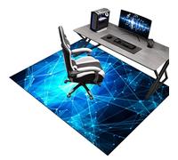 Gaming Chair Mat for Hard Floors 100 x 110 cm Desk Chair Mat for Carpet, Office Chair Mat for Hardwood Floor, Non-Slip Floor Mats for Rolling Chairs, Carpet Protector Chair Mat for Home and Office