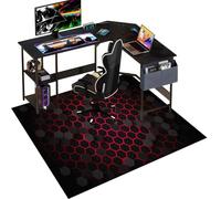 Gaming Chair Mat for Hardwood Floor Anti-Slip Office Floor Protector for Rolling Chair, Floor Protection Mat for Carpeted Floor, Desk Chair Mat Carpet Protector Chair Mat for Office Home 150 x 180 cm
