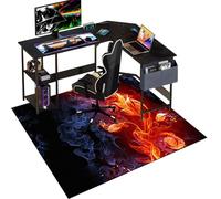 Gaming Chair Mat for Hardwood Floor, Desk Chair Floor Protector Mat Rug for Rolling Chair, Large Non-slip Office Gaming Chair Mat for Wooden Floors, Computer Chair Rug for Home, Office 100 x 140 cm