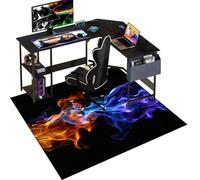 Gaming Chair Mat for Hardwood Floor, Desk Chair Floor Protector Mat Rug for Rolling Chair, Large Non-slip Office Gaming Chair Mat for Wooden Floors, Computer Chair Rug for Home, Office 140 x 160 cm