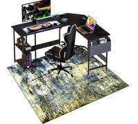 Gaming Chair Mat for Hardwood Floor, Office Chair Mat for Wooden Floors, Large Desk Chair Floor Protector Mat Rug for Rolling Chair, Computer Chair Rug for Home, Office Non-slip Carpet 120 x 140 cm