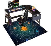 Gaming Chair Mat for Hardwood Floor, Office Chair Mat for Wooden Floors, Large Desk Chair Floor Protector Mat Rug for Rolling Chair, Computer Chair Rug for Home, Office Non-slip Carpet 80 x 120 cm