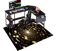 Gaming Chair Mat for Hardwood Floor - Office Desk Protector Chair Mat for Rolling Chair - Hard Floor Floor Protection for Office Gaming Room Entrance - Large Non-slip Computer Chair Rug 100 x 140 cm