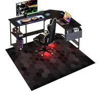 Gaming Chair Mat for Hardwood Floor - Office Desk Protector Chair Mat for Rolling Chair - Hard Floor Floor Protection for Office Gaming Room Entrance - Large Non-slip Computer Chair Rug 160 x 180 cm