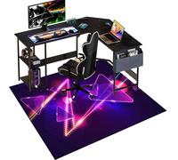 Gaming Chair Mat for Hardwood Floor - Office Desk Protector Chair Mat for Rolling Chair - Hard Floor Floor Protection for Office Gaming Room Entrance - Large Non-slip Computer Chair Rug 160 x 180 cm