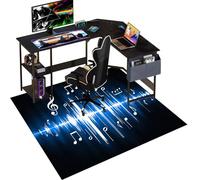 Gaming Chair Mat for Hardwood Floor - Office Desk Protector Chair Mat for Rolling Chair - Hard Floor Floor Protection for Office Gaming Room Entrance - Large Non-slip Computer Chair Rug 80 x 120 cm