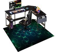 Gaming Chair Mat Non-slip Floor Protector for Carpets and Hard Floor Surfaces, Office Chair Mat for Carpeted and Hardwood Floor, Hard Floor Protector Mat for Gaming and Office Chairs 150 x 180 cm