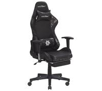 Beliani Gaming Chair Faux Leather Dark Grey Victory