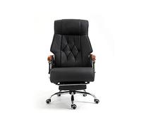Gaming Chair with Footrest Executive Office Boss Armchair for Cuter Adjustable table Ideal for Long Hours Black